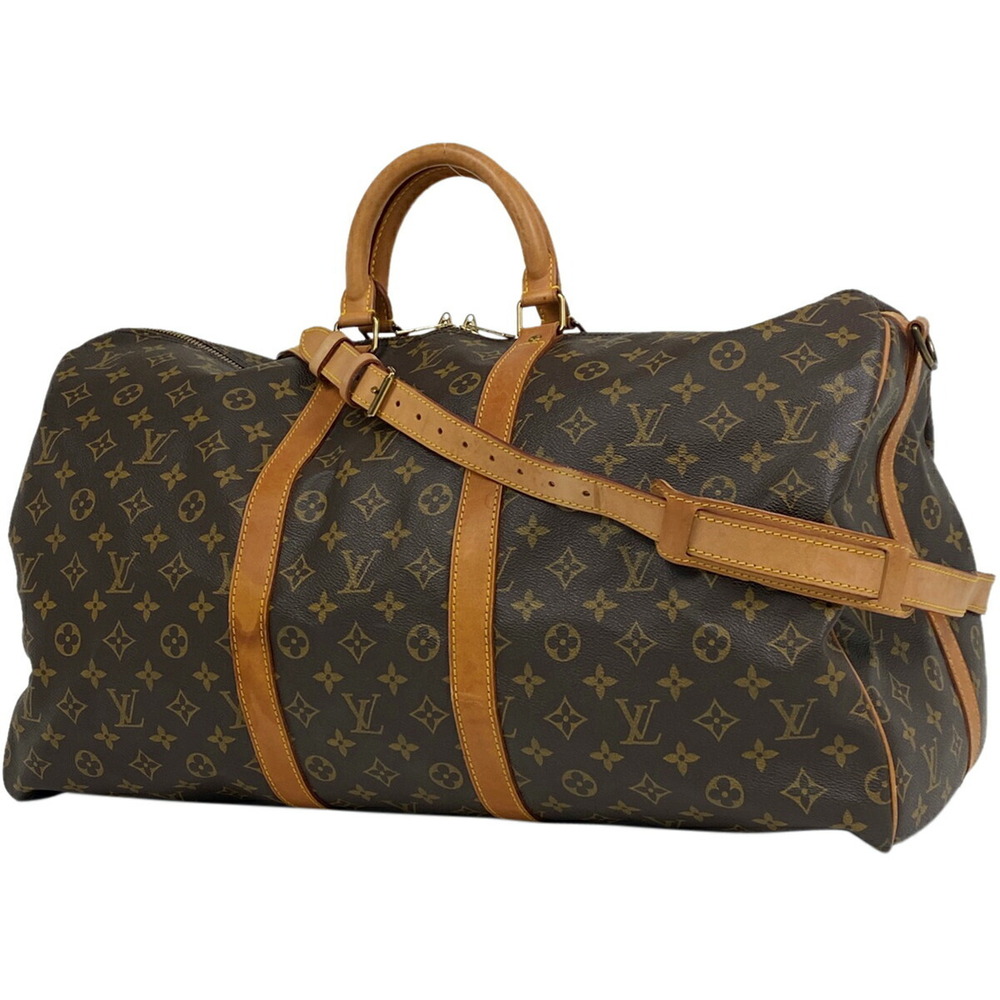 Louis Vuitton Keepall Bandouliere Travel Business Trip Boston Bag Monogram